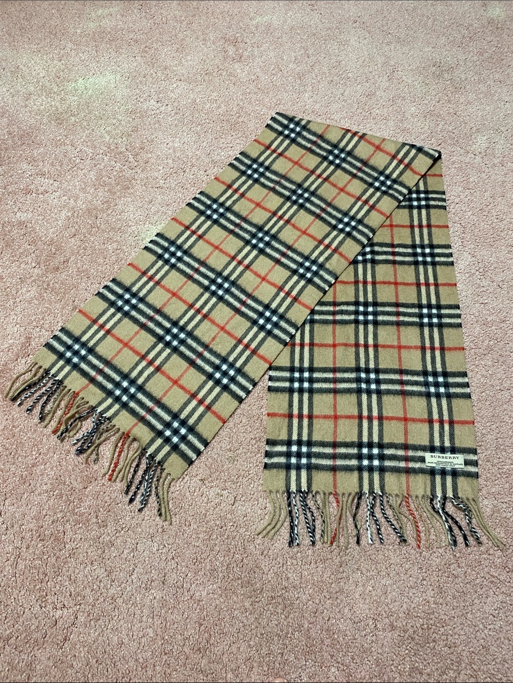 Burberry Signature Nova Check Cashmere Scarf